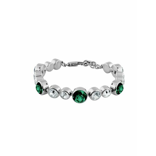 Браслет DYRBERG/KERN, кристалл, белый, зеленый