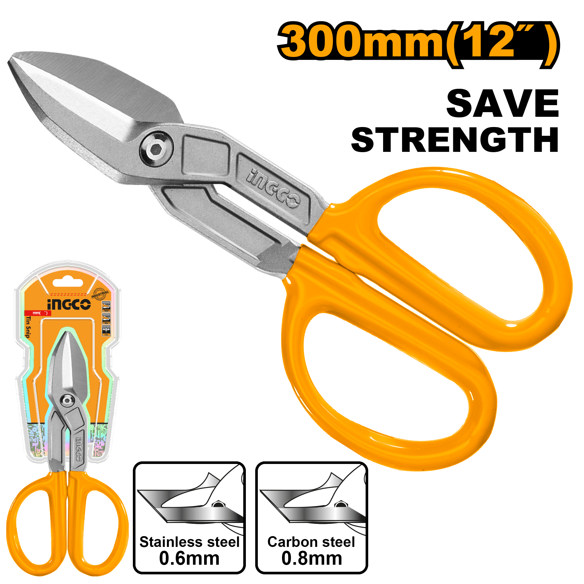 Ножницы по металлу INGCO HTS2612 INDUSTRIAL 300 мм