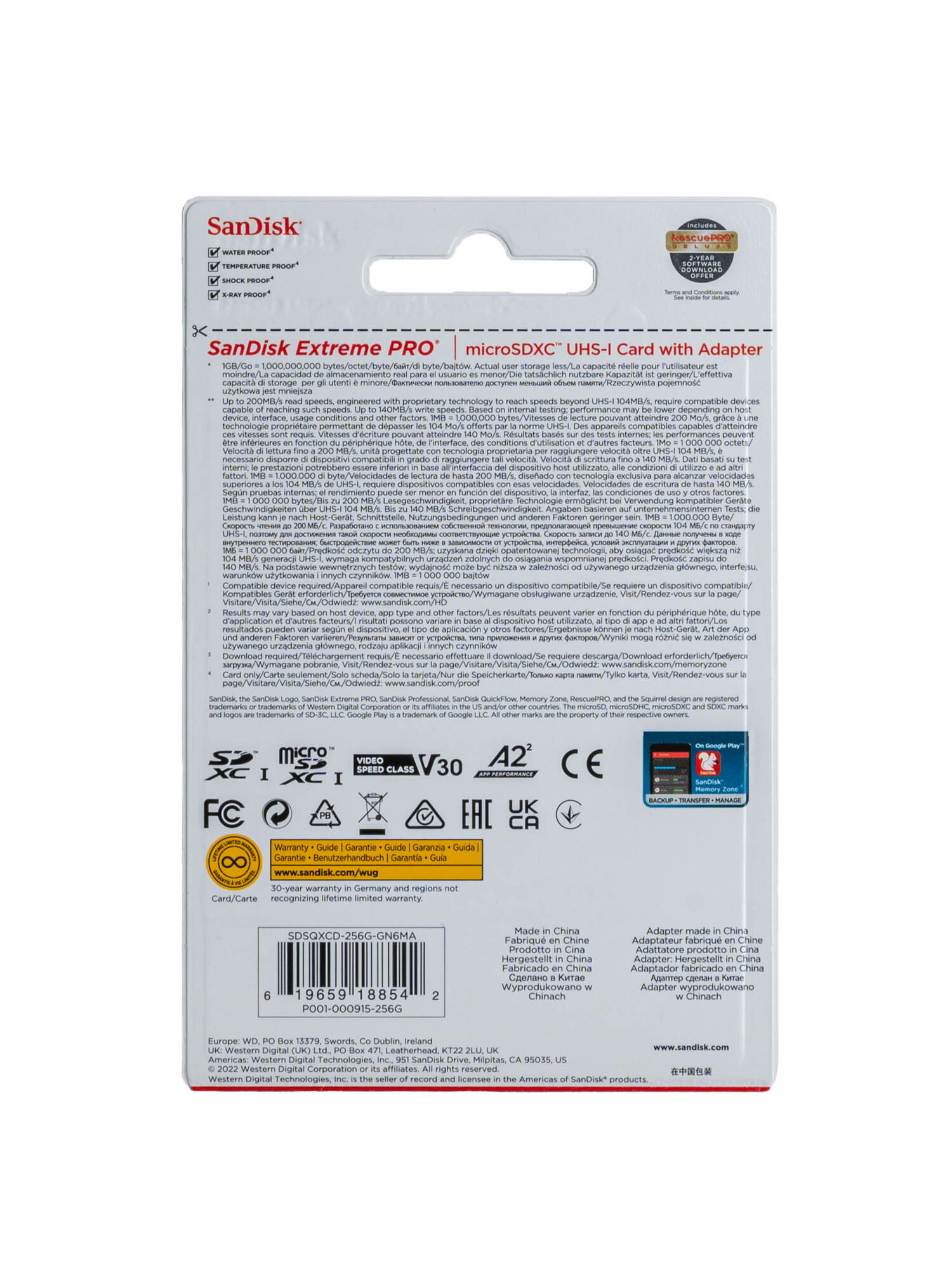 Extreme Pro microSDXC Class 10 V30 A2 SanDisk - фото №17