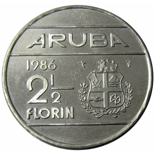 банкнота аруба 1986 год 5 unc 2 1/2 флорина 1986 Аруба, UNC