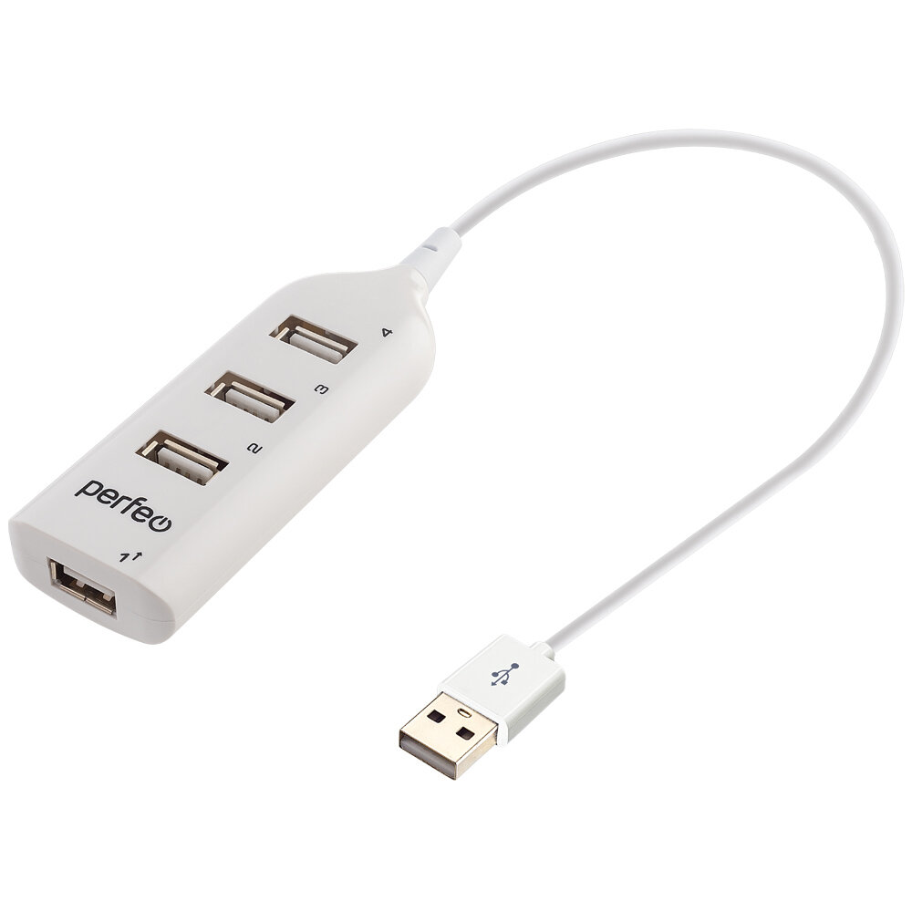 PF-H049 USB-HUB 4 Port белый