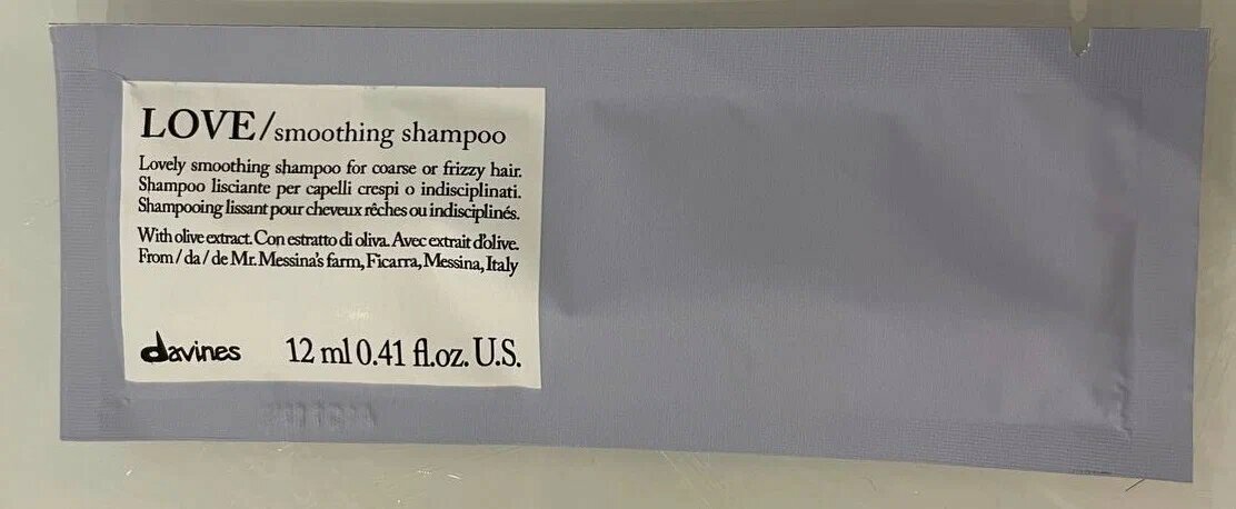 Davines Love Lovely smoothing shampoo Шампунь для разглаживания завитка, 12 мл