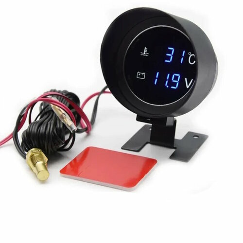ЖК-монитор цветной 12-24в Температурный датчик + Вольтметр с датчиком М16 х 1,5