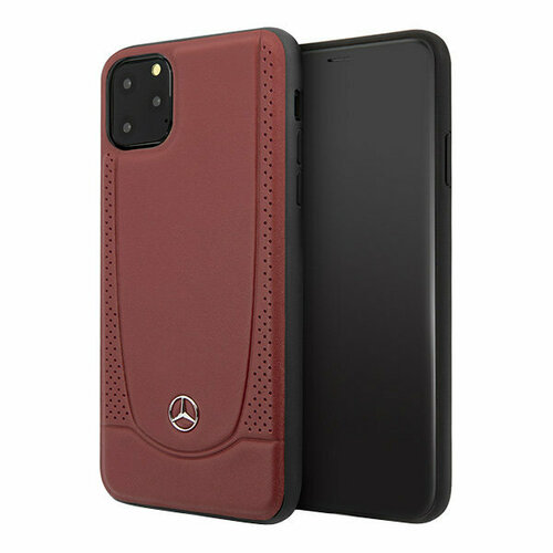 Чехол Mercedes для iPhone 11 Pro Max Urban Smooth/perforated Hard Leather Red, цвет Красный (MEHCN65ARMRE)