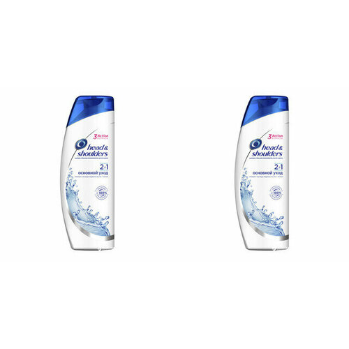 Head&Shoulders Шампунь 2в1 против перхоти Основной уход для нормальных волос 400мл 2 шт