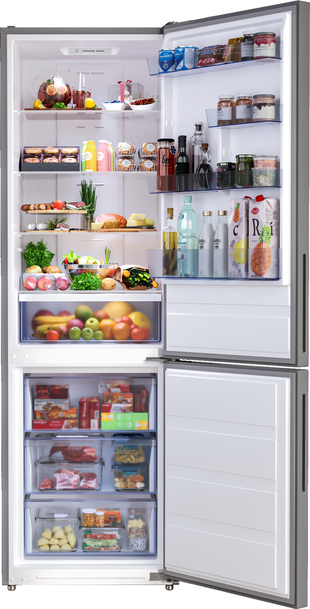 Холодильник отдельностоящий HKB189.0IX - фотография № 8