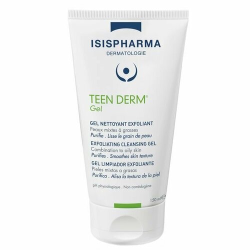 Гель для умывания проблемной кожи очищающий и отшелушивающий Teen Derm IsispharmaИсисфарма туба 150мл 1485₽