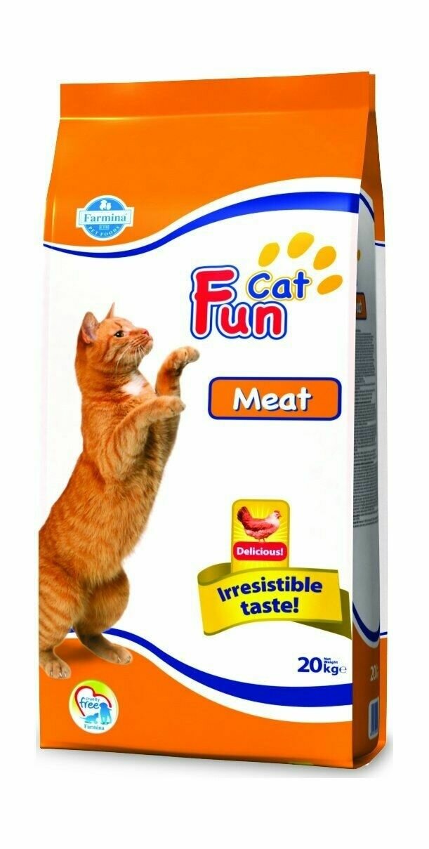 Farmina Fun Cat Meat - Сухой корм для кошек, со вкусом мяса (20кг)