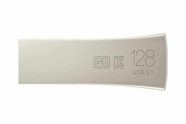 Флешка Samsung 128Gb BAR Plus, USB 3.1, Серый MUF-128BE4/APC - фото №17