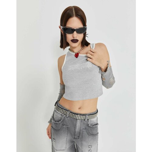 фото Топ gloria jeans, размер 18+/170, серый