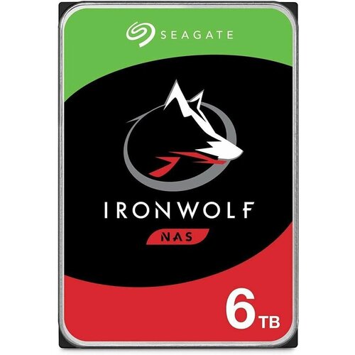 SEAGATE Жесткий диск Seagate SATA-III 6TB ST6000VN006 NAS Ironwolf (5400rpm) 256Mb 3.5 ST6000VN006