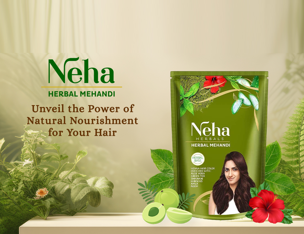 Хна натуральная для волос Хербал Механди Неха (Herbal Mehandi hair Neha) 500г