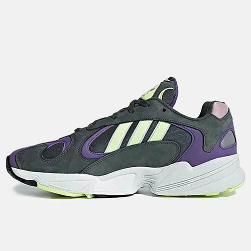 Кроссовки adidas Yung-1, полнота D, размер 9UK, серый кроссовки adidas полнота 10 размер 9uk черный