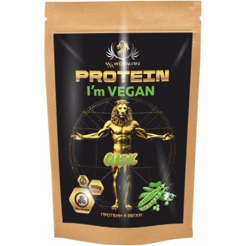 Протеин для веганов WowMan Vegan WMNN1036 для мышечной массы и похудения, без сахара, порошок веганский протеин