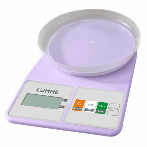 LUMME LU-SC1361 лиловый аметист весы кухонные сенсор lumme lu 1346 бамбук весы кухонные сенсор