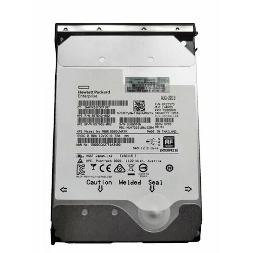 Жесткий Диск HP 857646-B21 10Tb 7200 SAS 3,5 HDD