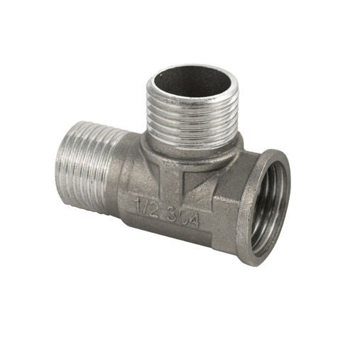 Тройник 12м х12пх12п из нержавеющей стали марки 304 354₽