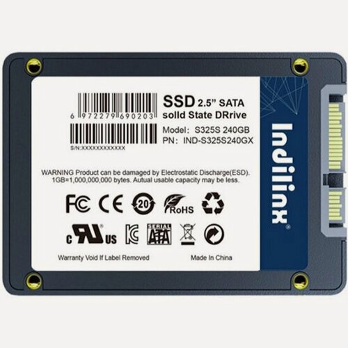 Изображение товара SSD диск Indilinx S325S, 240Гб, 2.5", SATA (IND-S325S240GX)