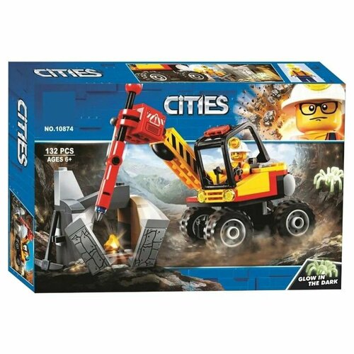 Конструктор Трактор для горных работ 132 дет 10874 конструктор lego city 60185 трактор для горных работ