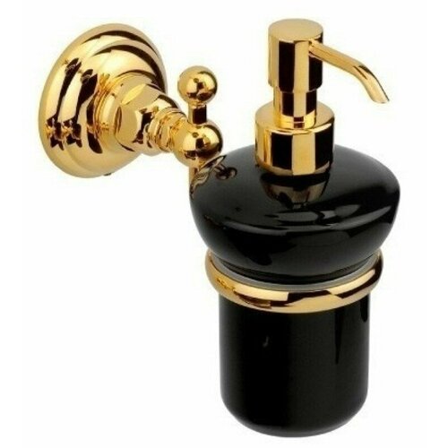 Дозатор для жидкого мыла подвесной черный золото Classica NICOLAZZI арт 1489GOB 15000₽