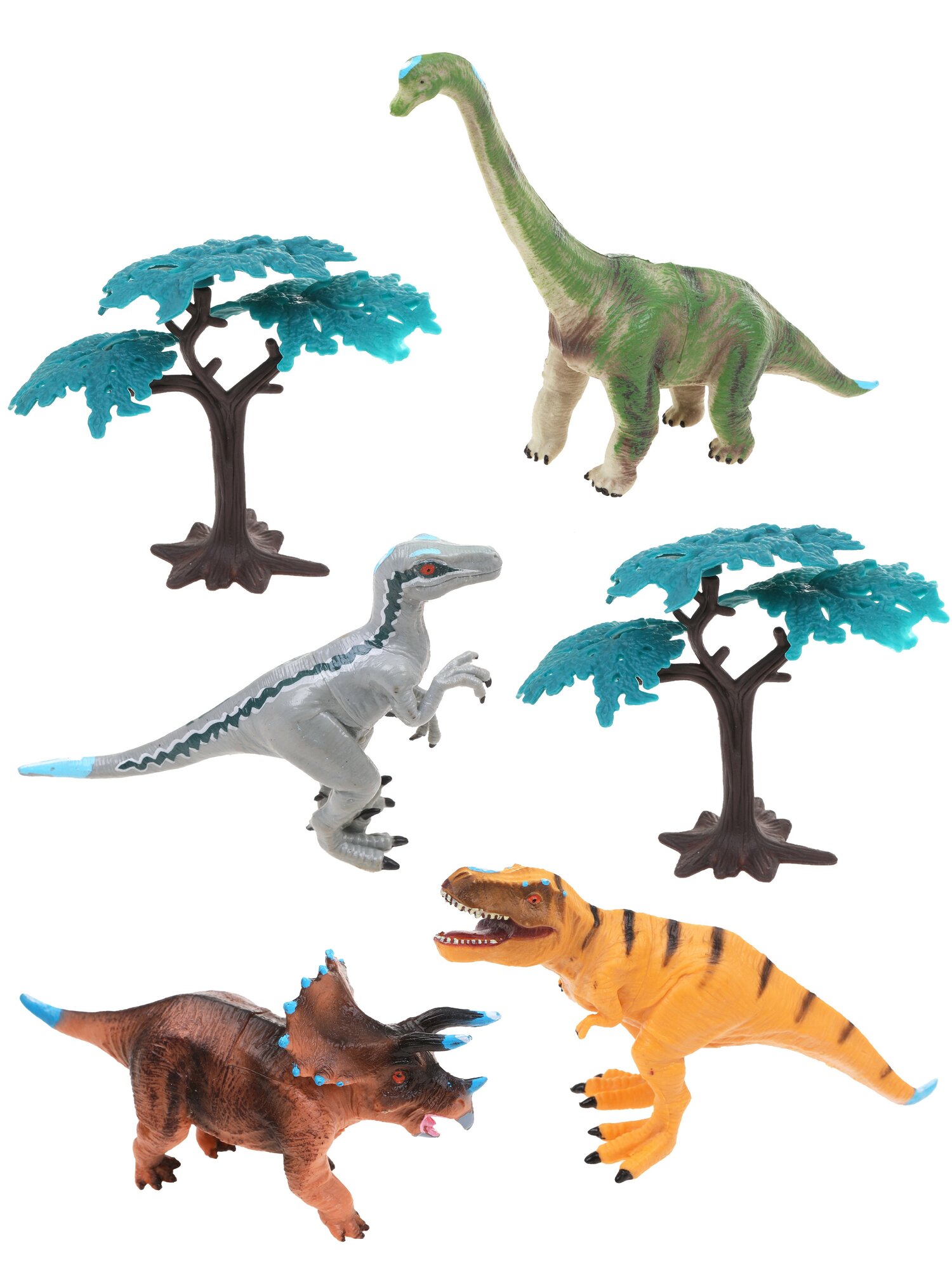 Фигурки Динозавры, 6 предметов