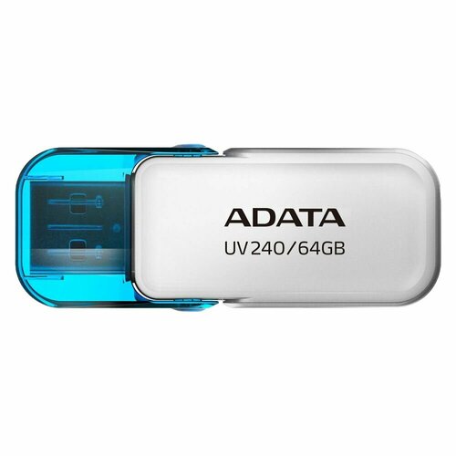 Флэш-накопитель 64GB AUV240-64G-RWH WHITE ADATA