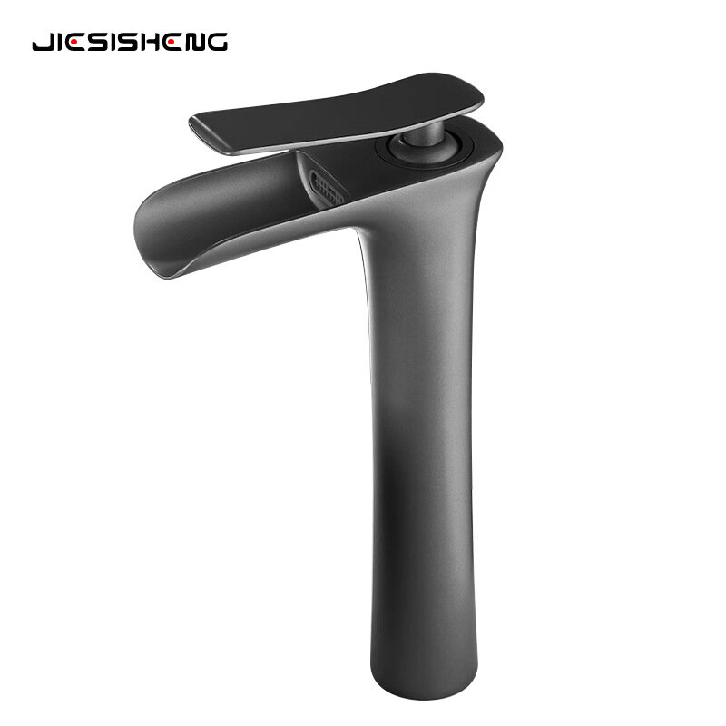 фото Трансграничный медный ретро-кран для раковины в европейском стиле, расположенный над столешницей, балкон, шкафчик для ванной комнаты, водопадный кран для горячей и холодной воды, защищенный от брызг