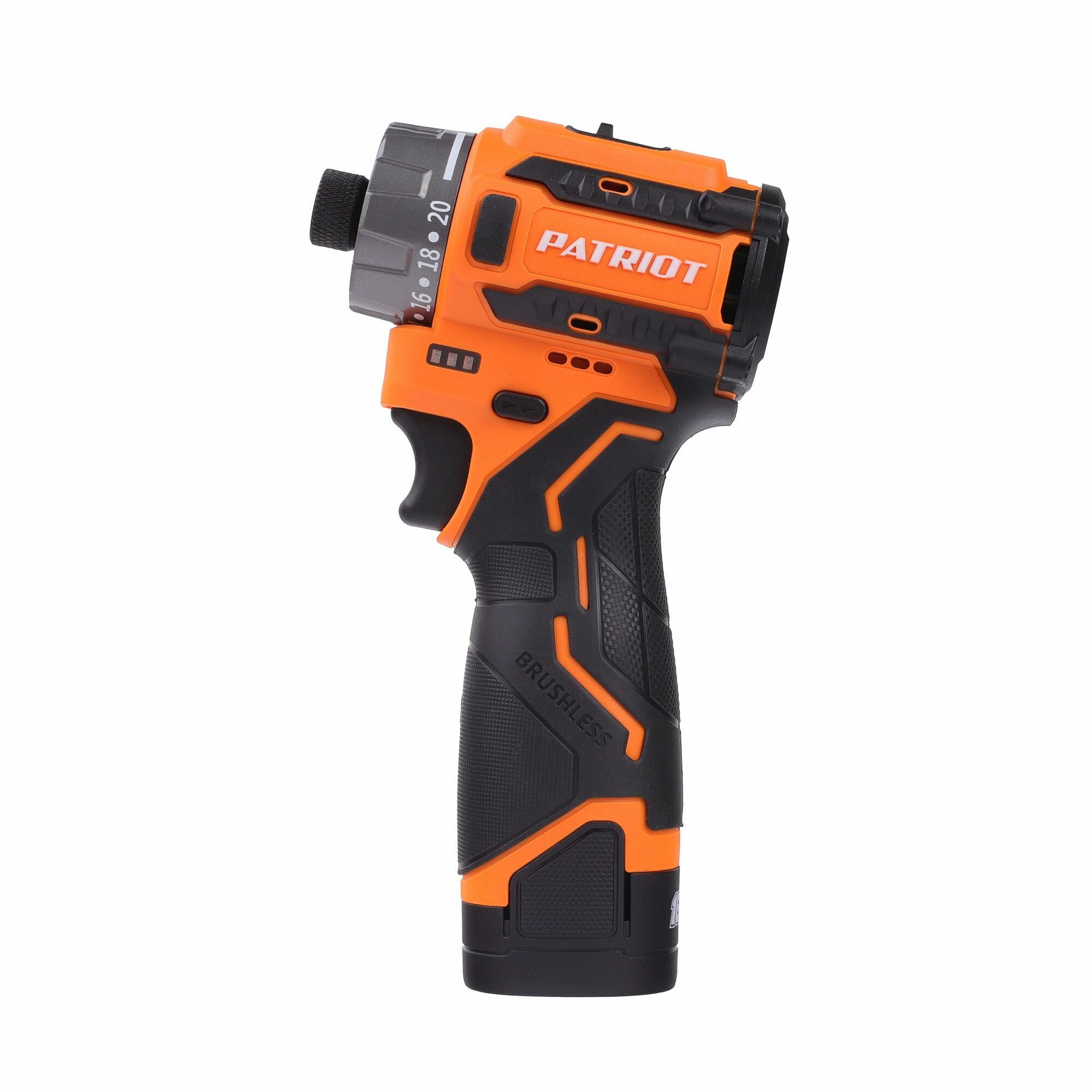 Изображение Винтоверт аккумуляторный Patriot BR 469, 16.8В, Li-ion 2 А-ч, 70Нм