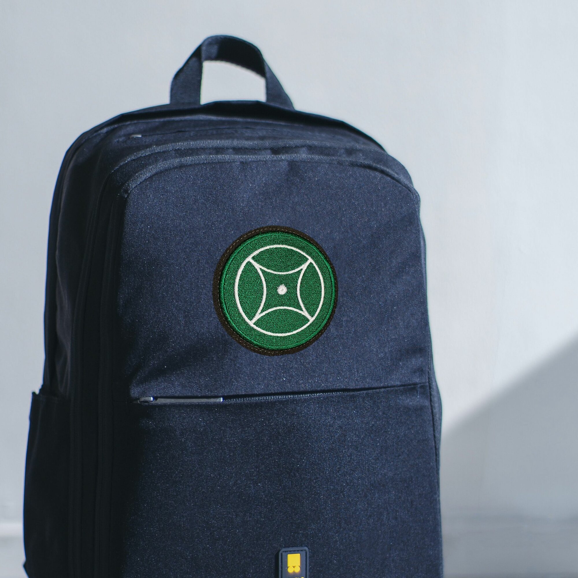 Нашивка, шеврон, патч (patch) на липучке Флаг Карачаево-Балкария Текмет, размер 8*8 см — фото 1