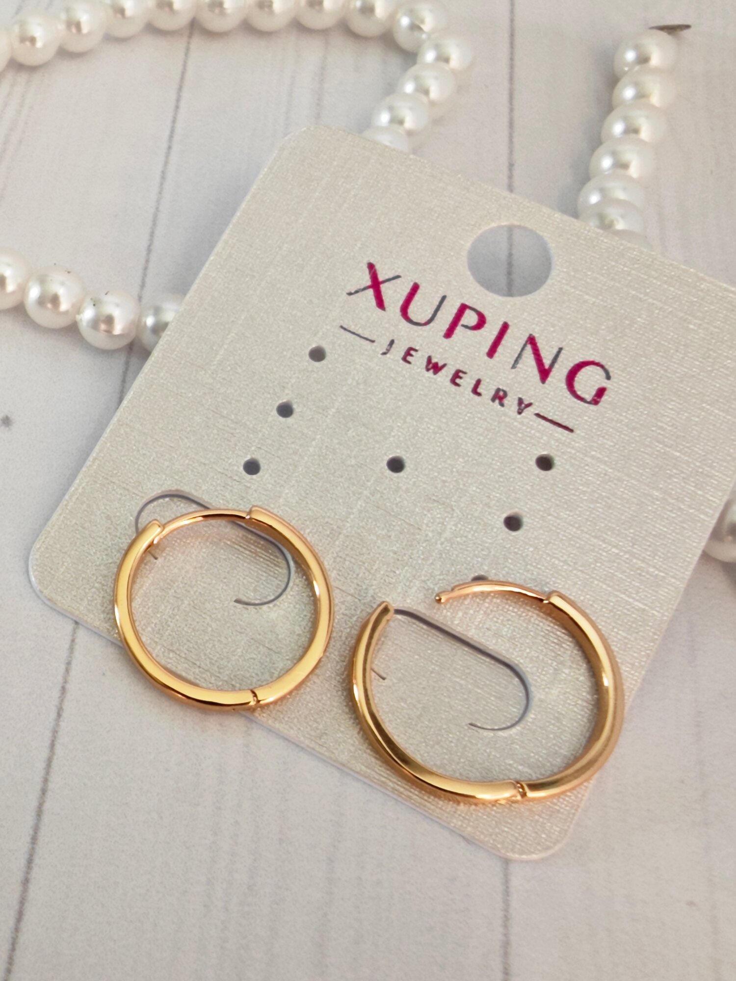 Серьги конго XUPING JEWELRY колечки