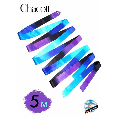 Лента CHACOTT Gradation цветная 5м. 779 (Фиолетовый-Черный-Синий-Голубой) FIG черный, синий, фиолетовый, голубой
