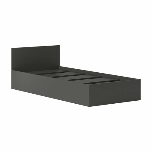 Кровать Охта Лайт 0820 м с основанием ЛДСП - Антрацит 5490₽