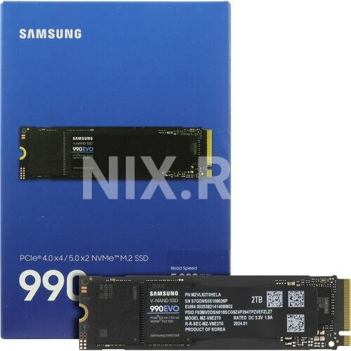 SSD Samsung 990 EVO 2 Тб MZ-V9E2T0BW