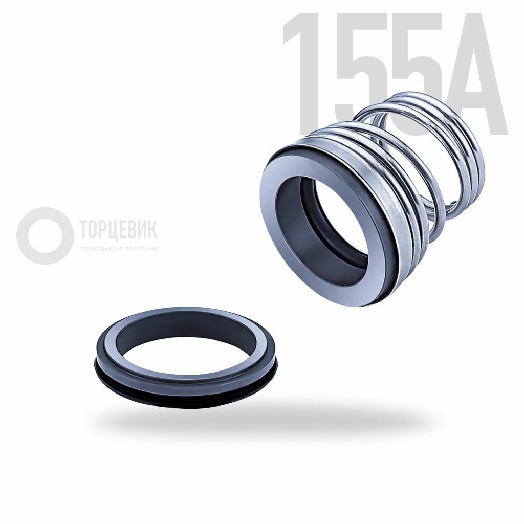 Торцевое уплотнение (сальник) 155A-22 (AS155A-22) /12D SIC/SIC/Viton