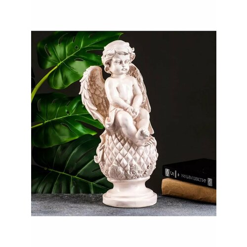 Копилка Ангел сидя на ананасе состаренная 18х38см 1387₽