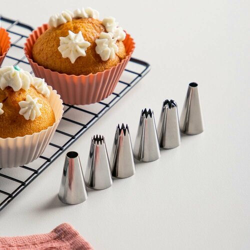 VETTA Набор кондитерских насадок 6 шт вариант 1 нерж сталь 336₽