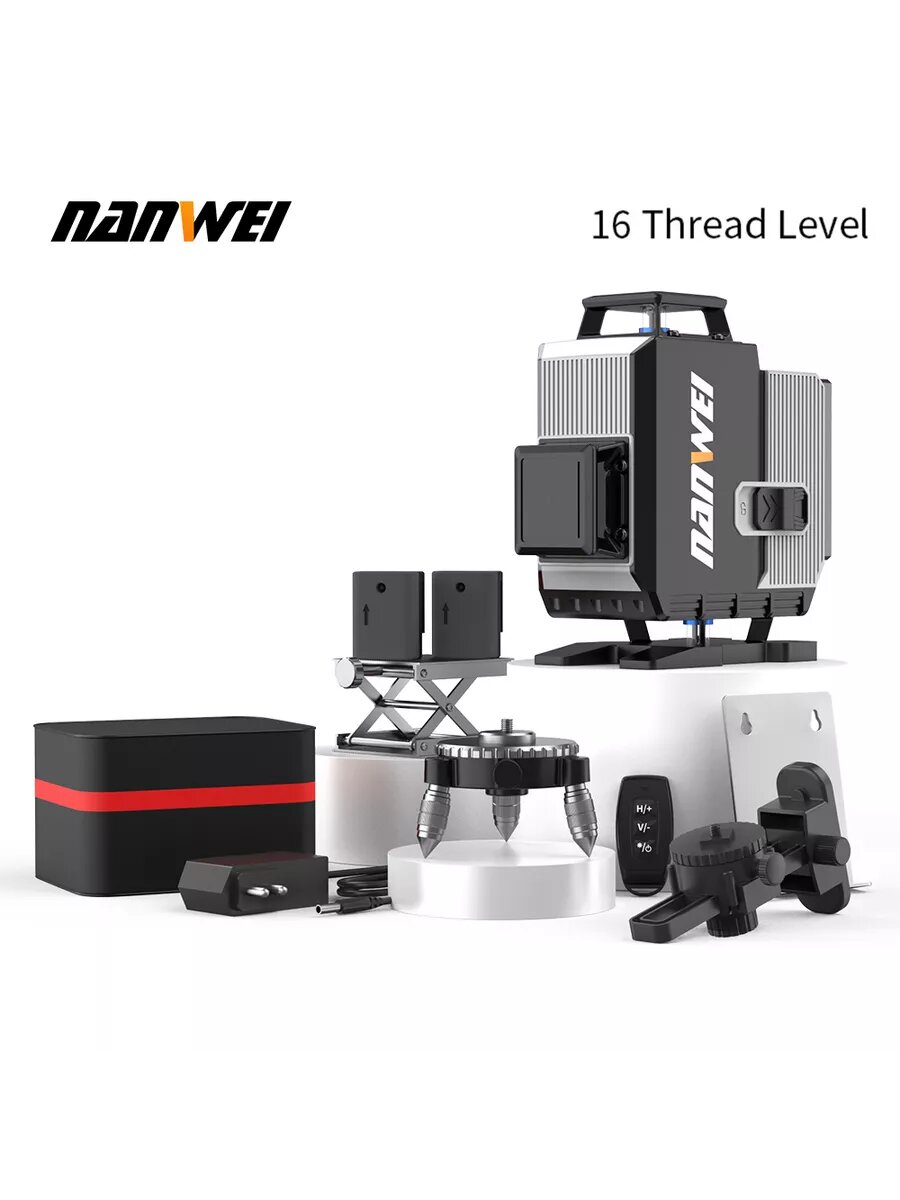 фото Лазерный уровень NANWEI 16 линий 10 мВт