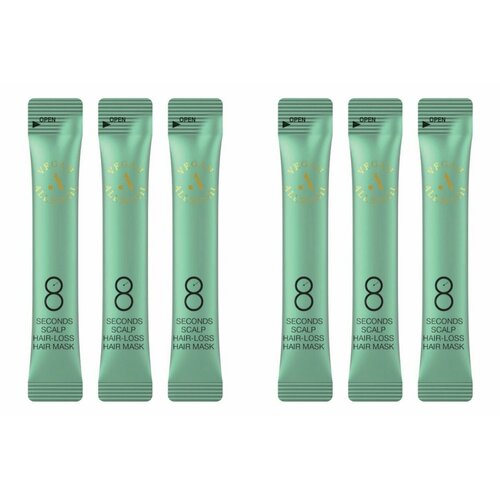 AllMasil Маска против выпадения волос 8 Seconds Scalp Hair-Loss Mask Stick Pouch, 8 мл, 20 шт, 2 уп