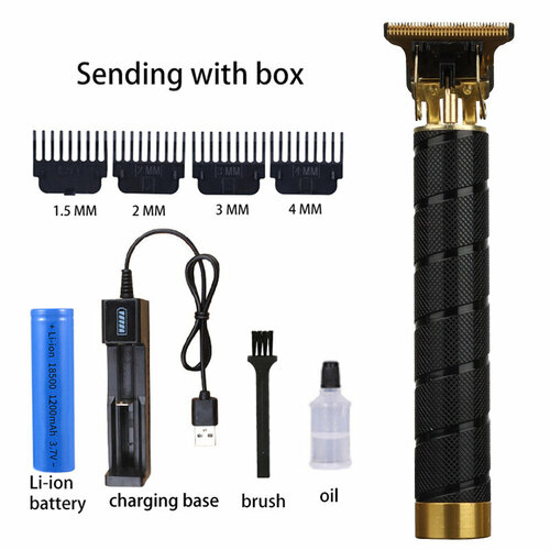 Ретро-машинка для стрижки T9 с спиральным черным зарядным устройством 63000₽