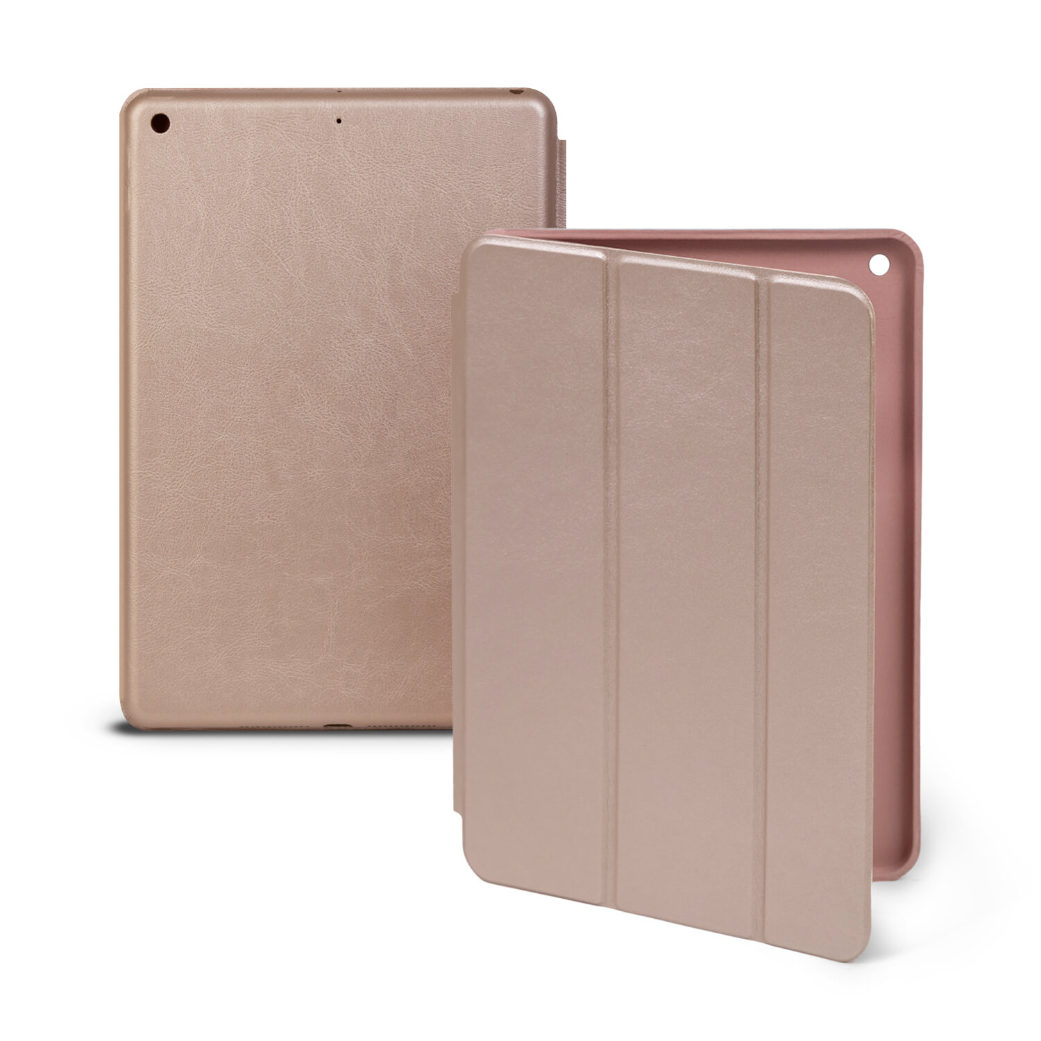 Чехол-книжка для iPad 7 / iPad 8 / iPad 9 (10.2", 2019-2021 г.) Smart Сase, розовое золото