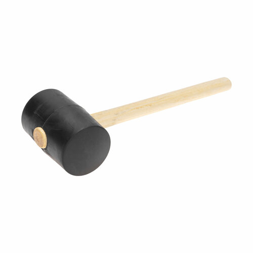 Киянка резиновая KRANZ 1130 г черная резина деревянная рукоятка 582₽
