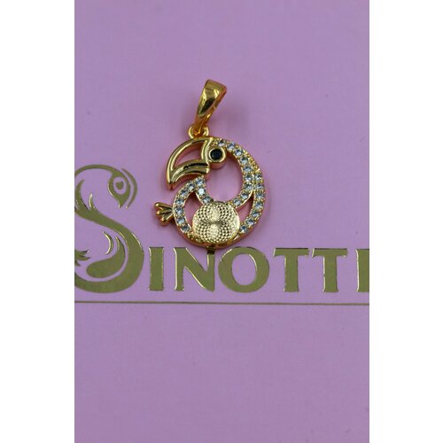 Подвеска Sinotti, циркон, золотистый