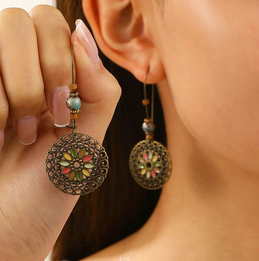 Серьги, кристалл