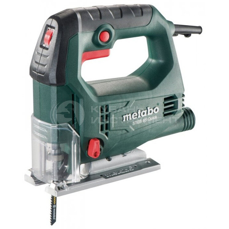 Электролобзик Metabo STEB 65 Quick кейс, 450 Вт черный/зеленый