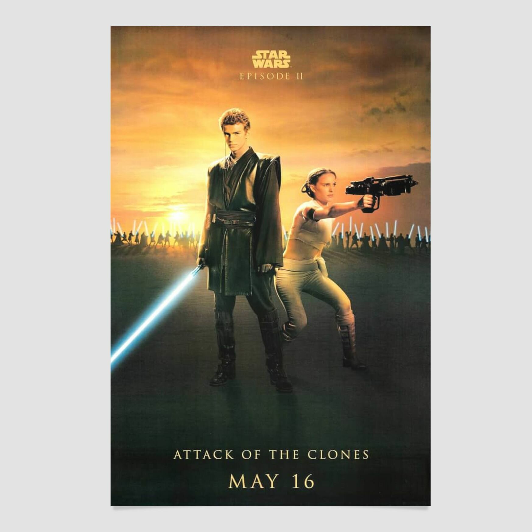 Постер (плакат) Звёздные войны: Эпизод 2 - Атака клонов 40x60 см. от Poster4me