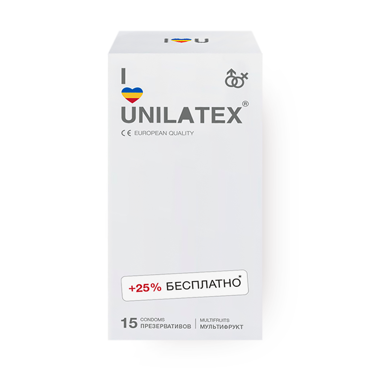 Презервативы Unilatex мультифрукт цветные, 15 шт.