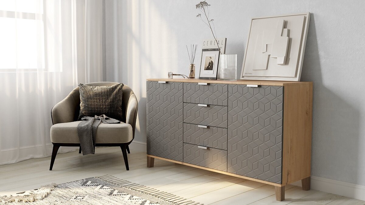 фото Комод Марвин Йорк - 21 Графит