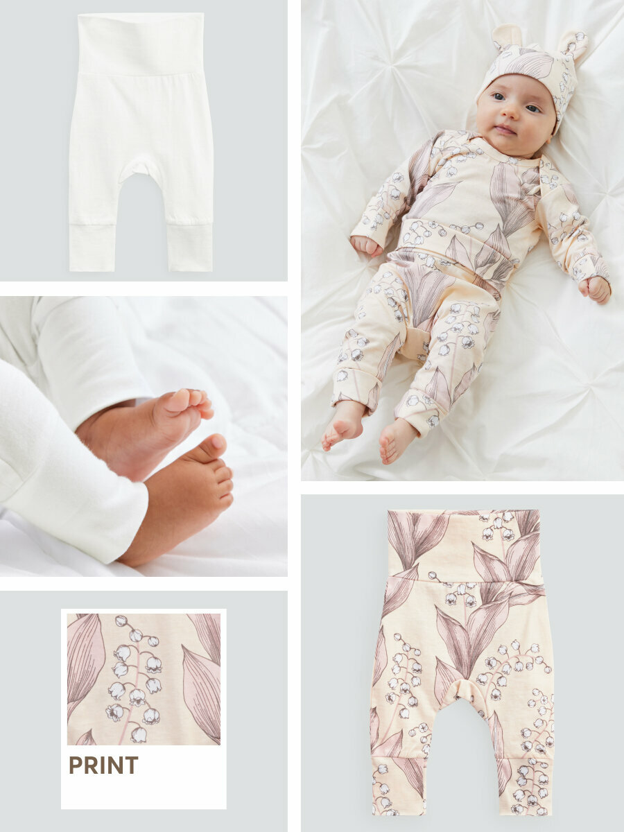 фото Ползунки (штанишки) для новорожденных Happy Baby, для мальчика, девочки набор 2 шт