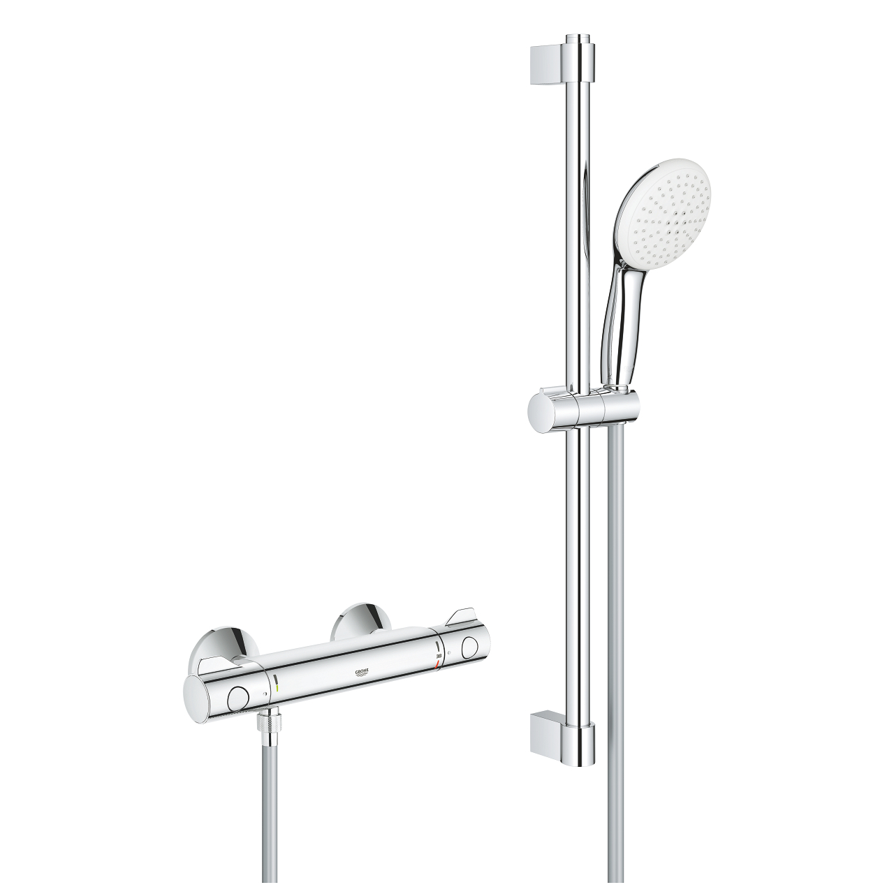 Термостат для душа GROHE Grohtherm 800 с душевым гарнитуром 600 мм хром (34565002)