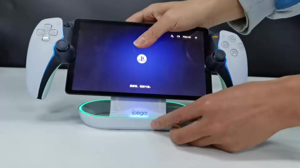 Зарядная станция ipega для PS Portal c RGB подсветкой, док-станция для ps portal — фото 1